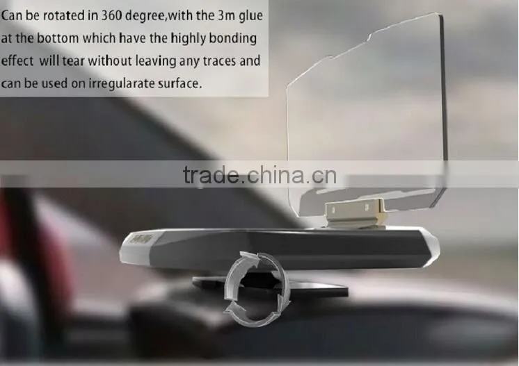 Wholesale Head Up Display, Car HUD Phone GPS Navigation Image Reflector, Cell phone Holder Mount