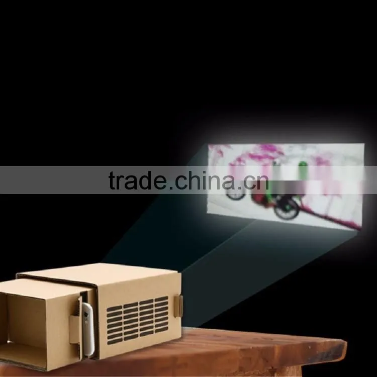 Functional compact data show projector for iPhone requiring no electricity