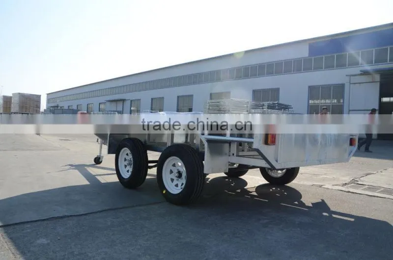 galvanized motorbike trailer