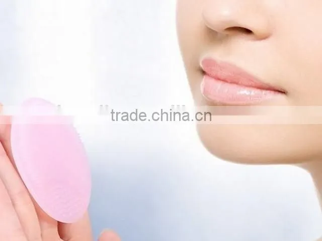 Fashion safe and soft silicone face exfoliate brush/silicone face washing brush/silicone mascara brush