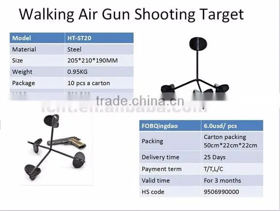 Walking Air Gun shooting target