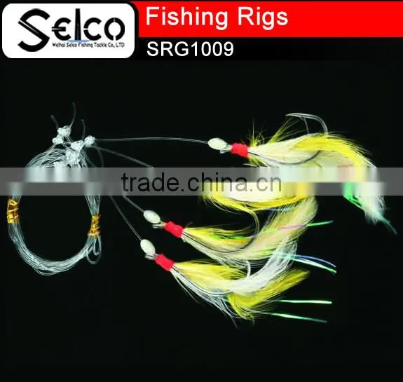 Nylon line paternoster Whiting Rig for snapper