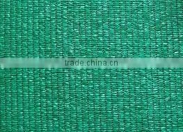 Dark green sunshade netting with plant fied
