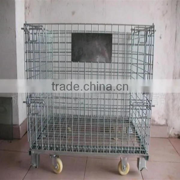 galvanized wire material large storage container