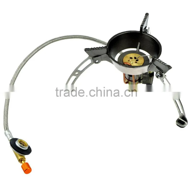 Mini Foldable Stainless Steel Outdoor Gas Fire Energy Saving Windproof Stove