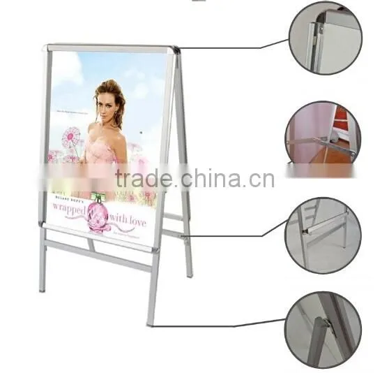 Professional OEM Aluminum Alloy profile Advertising dispaly shelf for Sign