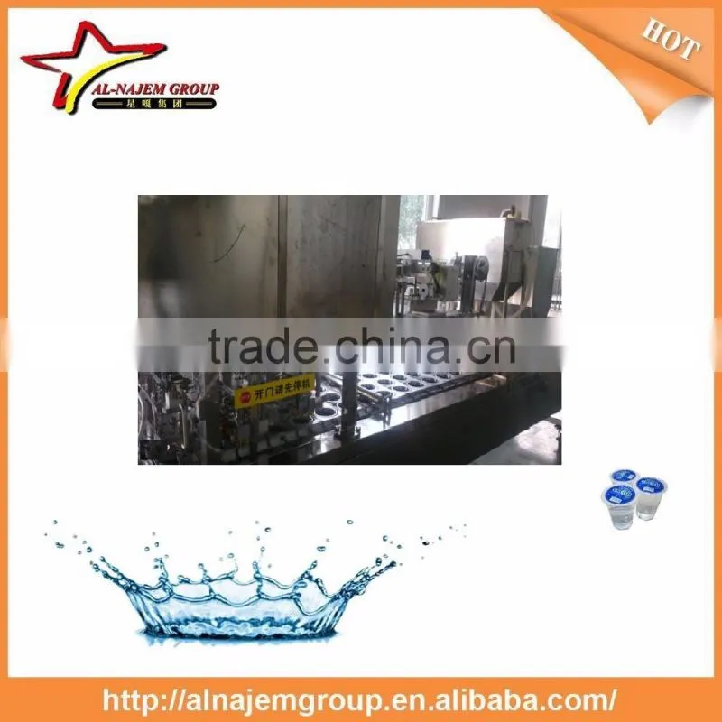 Automatic cup mineral water filler and seamer machine