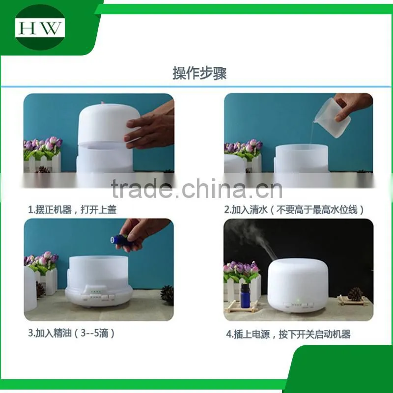 500ml ultrasonic aroma diffuser fragrance diffuser color led aroma