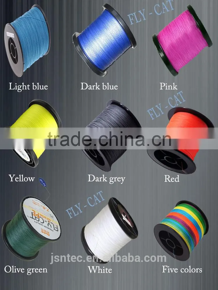 1000m 65lb multi color braid fishing line