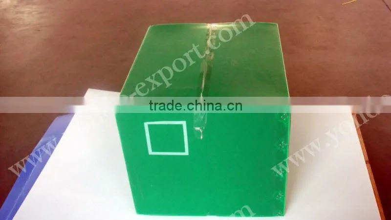 Nestable corrugated plastic tote