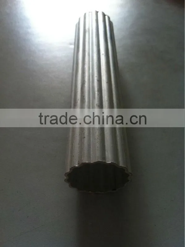 6061 & 6063 aluminum extrusion hollow circle knurled profile