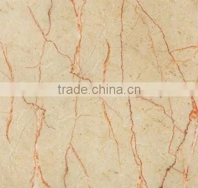 red line cream marble tile