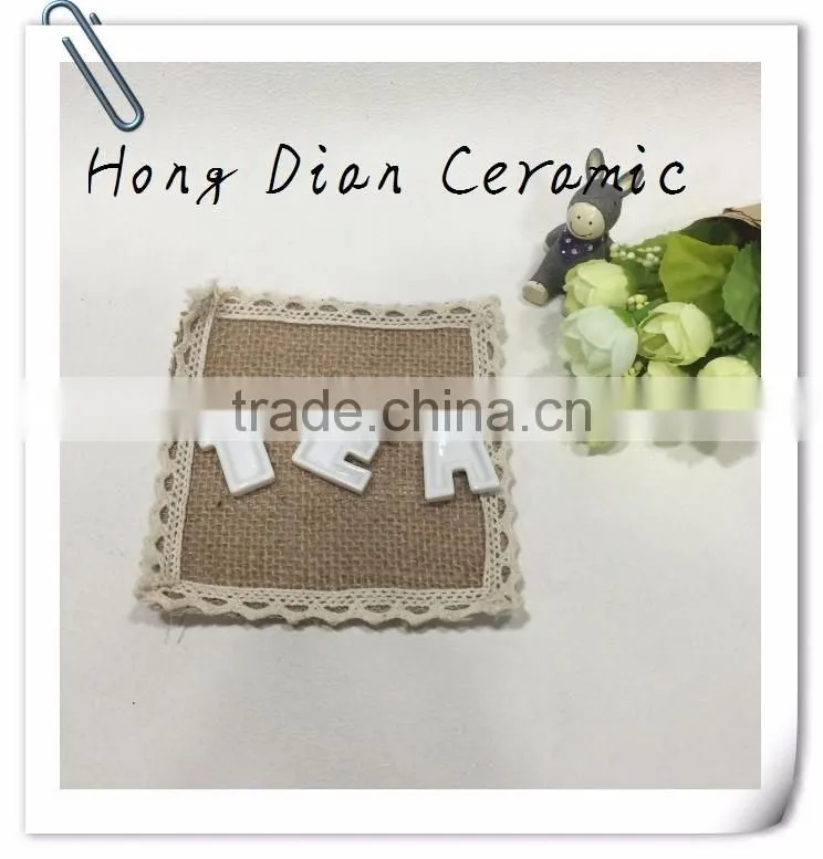 3 piece set candy dishes - wall hanging. ,factory direct letter dish,ceramic,wedding table decoration