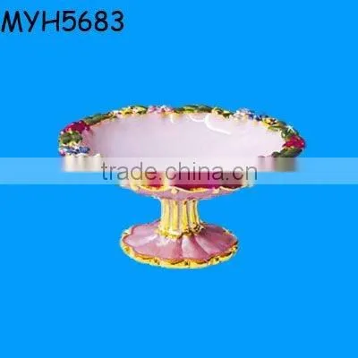 Custom ceramic wedding ring holder dish