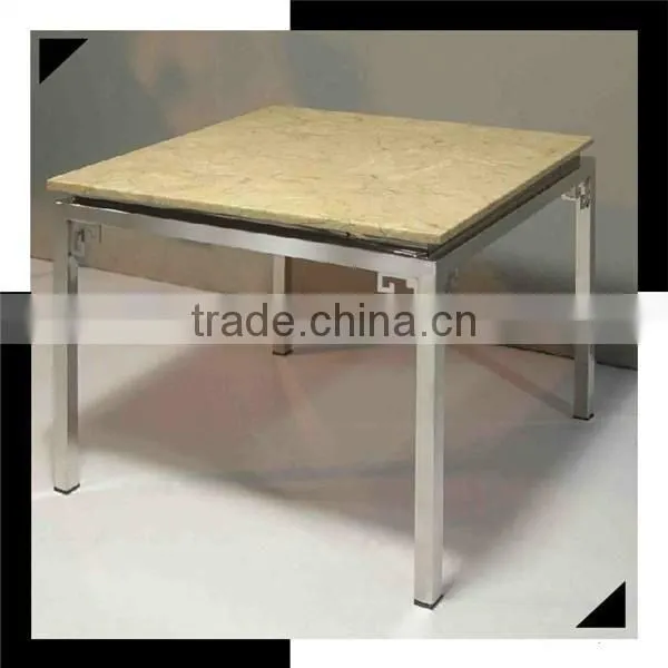 Living room stainless steel center table