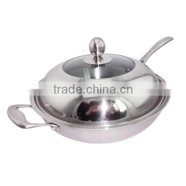 Metal skillet/ fry pan stainless steel skillet