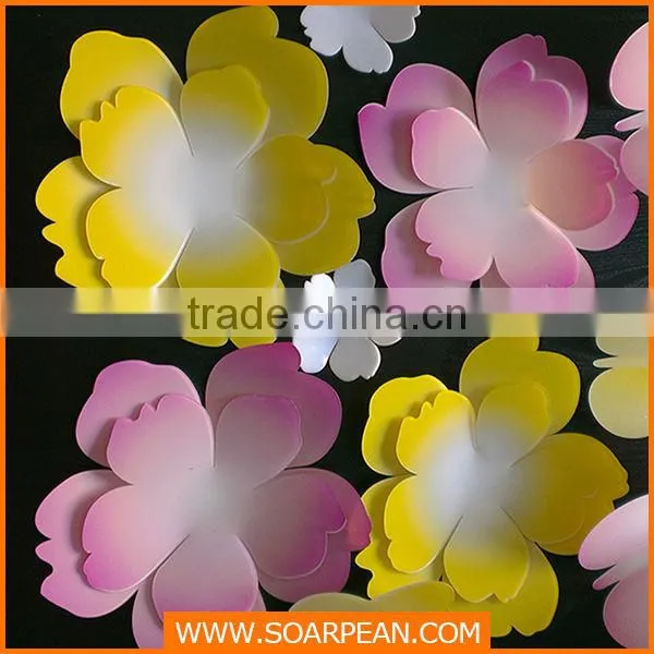 Customized PVC White Flowers Window Display
