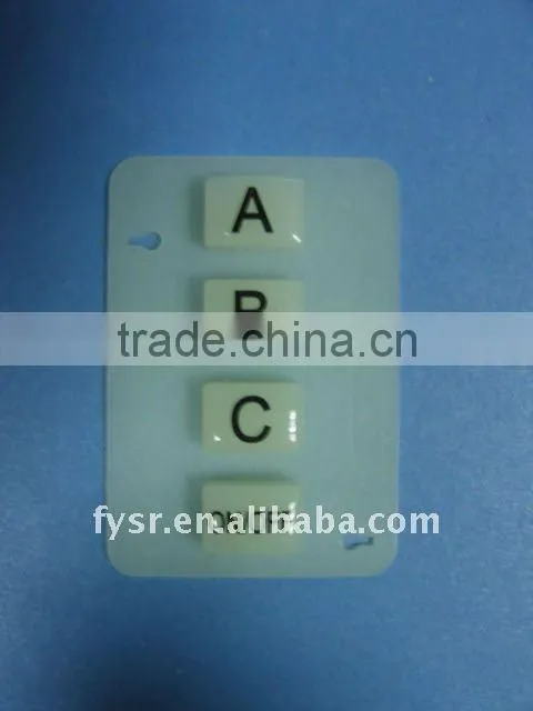 High Quality Customized silicone rubber keypad with carbon pills