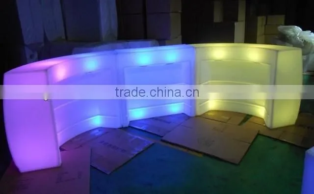 LED ILLUMINATED BAR FURNITURE/LED CORNER BAR/LED MOBILE BAR
