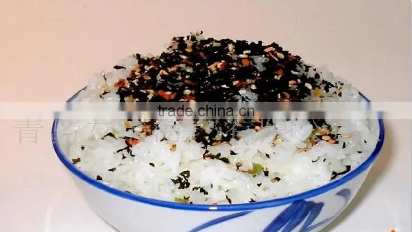 Slamon season wakame mix with rice