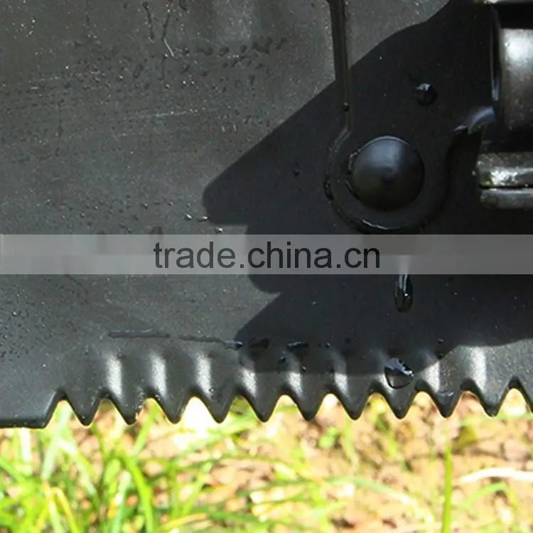 3 in 1 shovel with saw and pickaxe foldable shovel