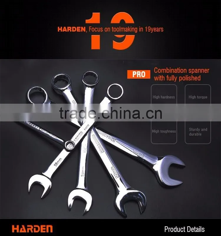 PROFESSIONAL 14PCS COMBINATION WRENCH SET SINGLE OPEN END SPANNER