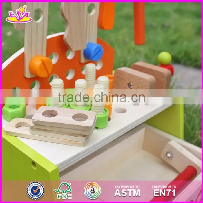 2017 New products preschool toy wooden kids tool bench W03D030