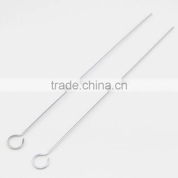 Ring-Tip Handle Stainless Steel Barbecue Skewers