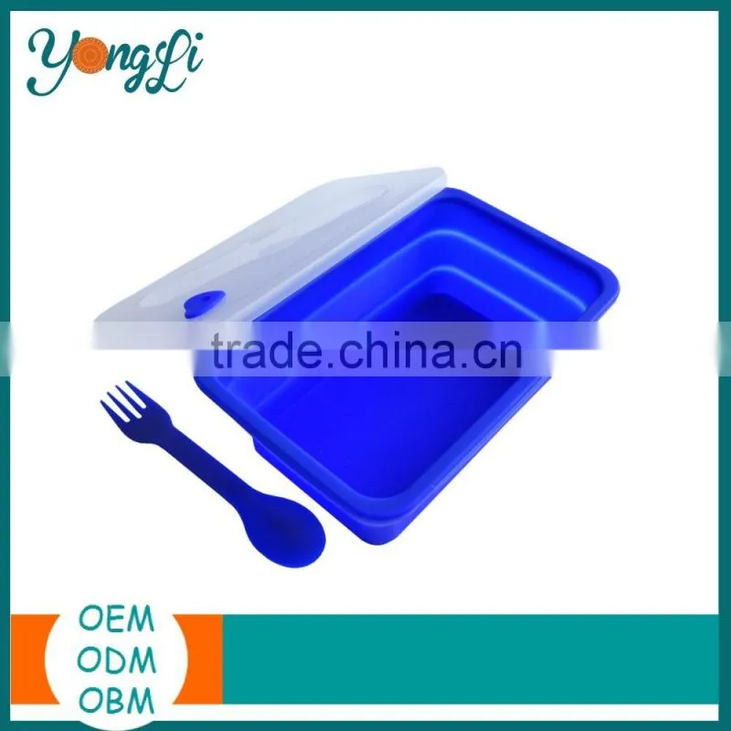 Eco-friendly Silicone stainless steel insulated lunch box