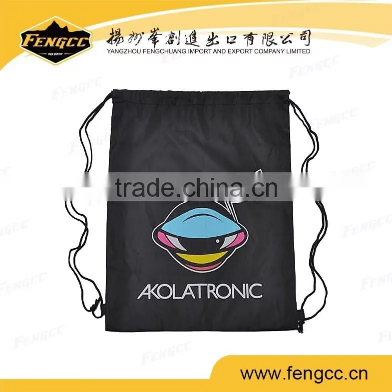 Eco-friendly LOGO Printed Drawstring Bag with Zip