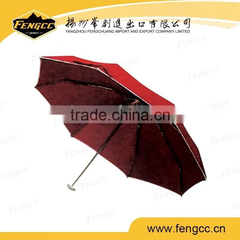 Portable 190T nylon fabric foldable travel umbrella