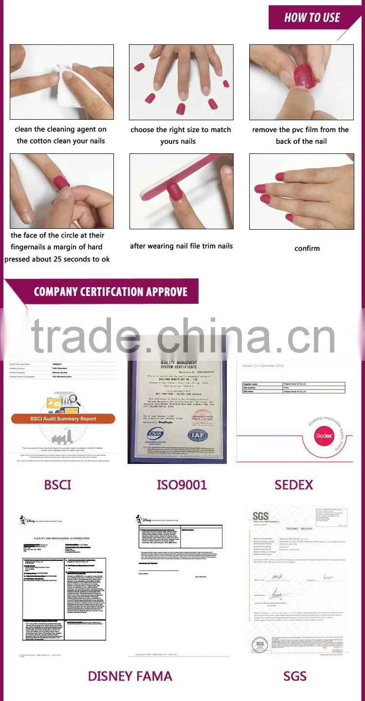 OEM New French Style Fashional false nails for party