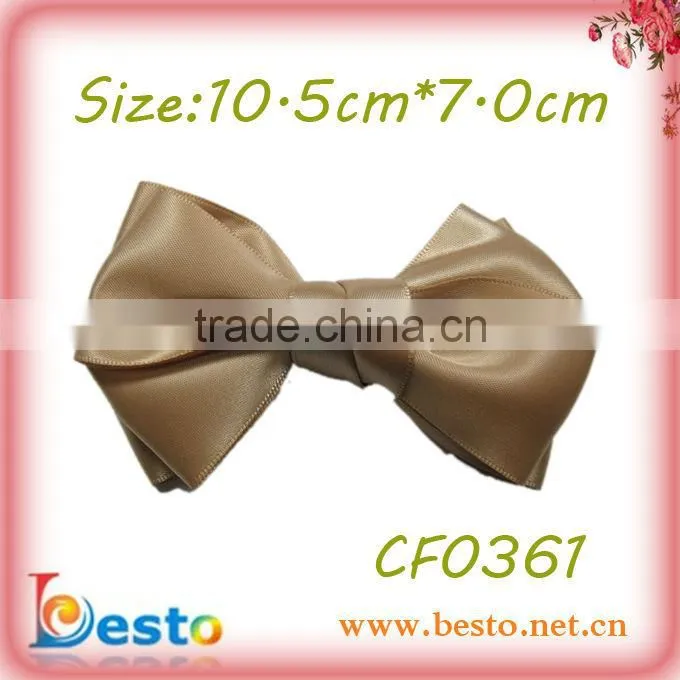 CF0410 Handmade fancy pretty dot grosgrain ribbon kid hair bows
