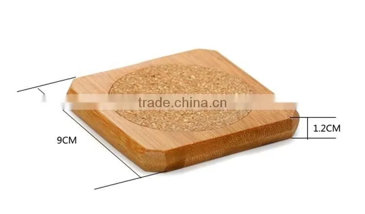 Ec-frienly ,hot-sale cute cork coaster shape cup mat