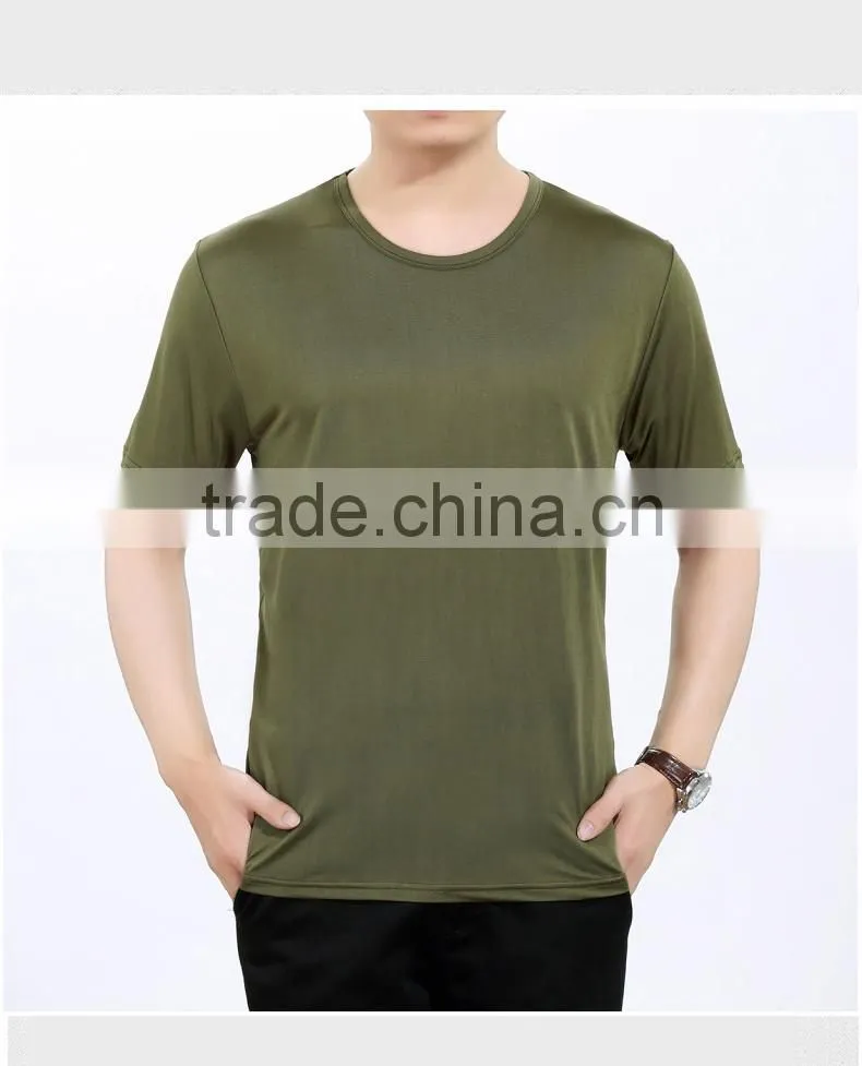 Promotional low price summer round neck white 140g polyester cotton blend blank t shirt manufacturer bangladesh