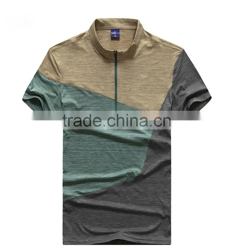 unisex splicing colorful lycra fitness clothing