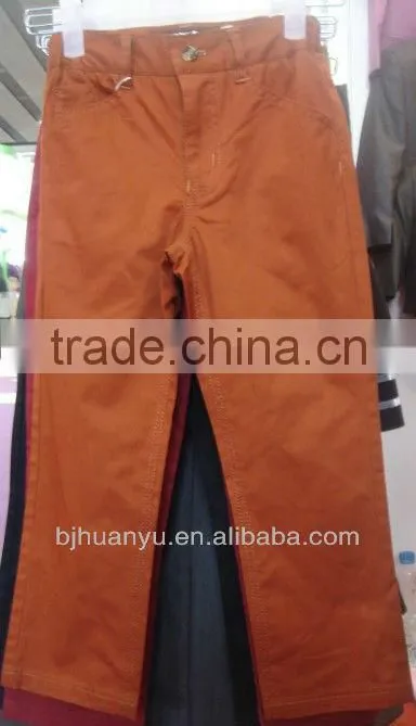 boy yellow red grey many colours cotton pants hot sale trousers factory