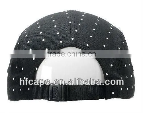 Men cheap camo brim plain black 5 panel cap