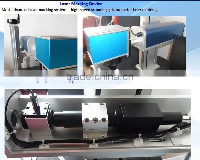 20w fiber laser marking machine with rotary attachment