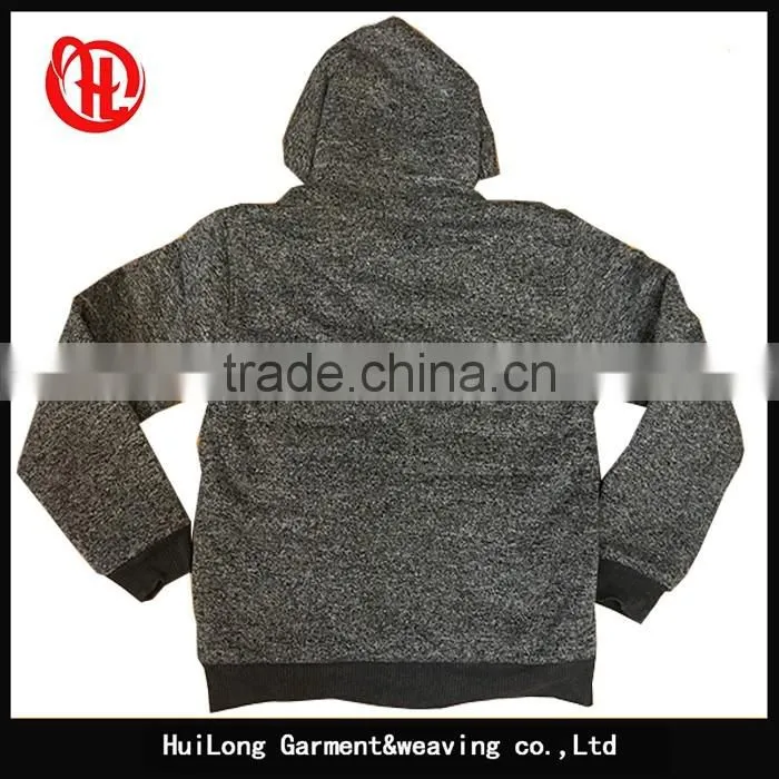 2017 New design fashion polyester men grey hoodie jacket