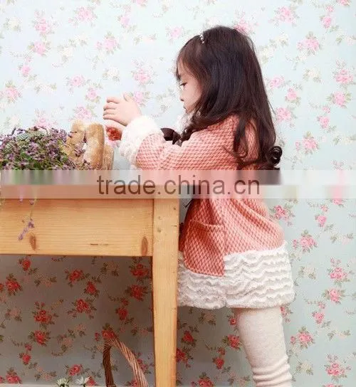 Hot Sale Winter Baby Girls Velvet Dress Elegant Coats For Girls