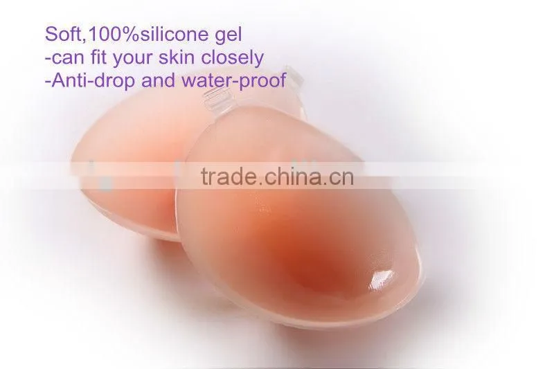 hot nude push up invisible sexy clear silicone bra