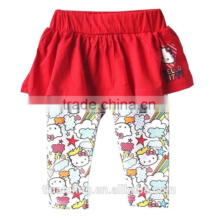 fashion baby girls kitty legging-skirts children leggings and tights