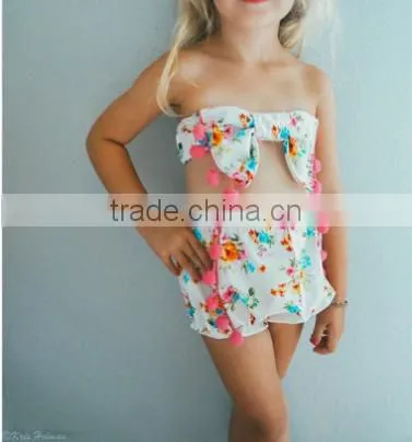 Amercian girl summer beach wear bikini two piece swimsuit kids beautiful model dresses