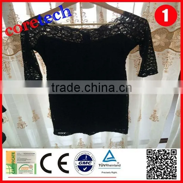 Fashion comfortable outdoor lace woman shirt factory