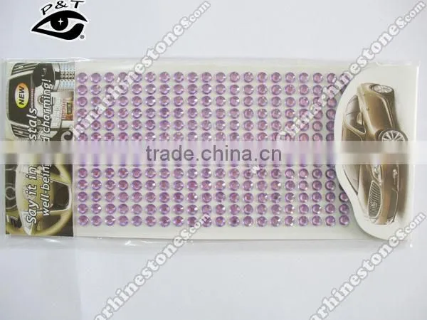 5MM Self adhesive Rhinestone stickers acrylic gemstone sticker car stickers