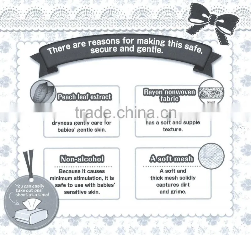 Japan Baby Hand and mouth wipes ( baby wipe ) contains 80sheets Wholesale