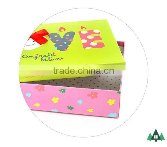2015 New Design Paper Gift Box for Kids,Wholesale Custom Paper Gift Box