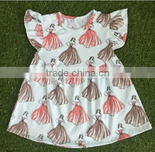 2017 summer pearl girl waist let your baby out of the ordinary wholesale puff sleeve cloth