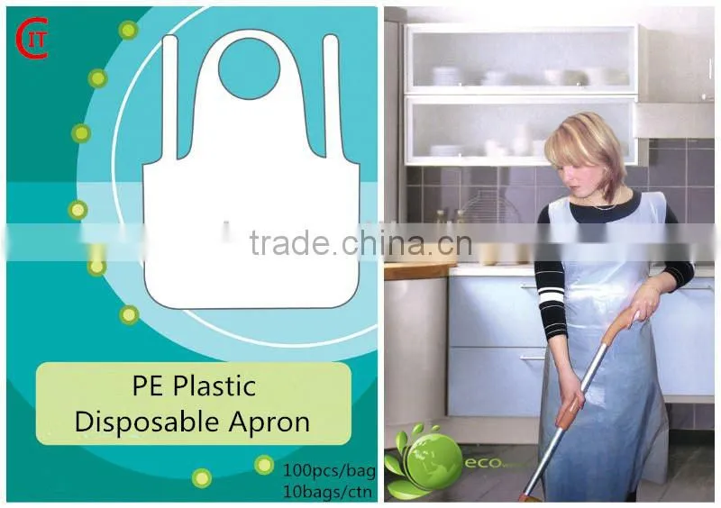 clear pe plastic apron by new material